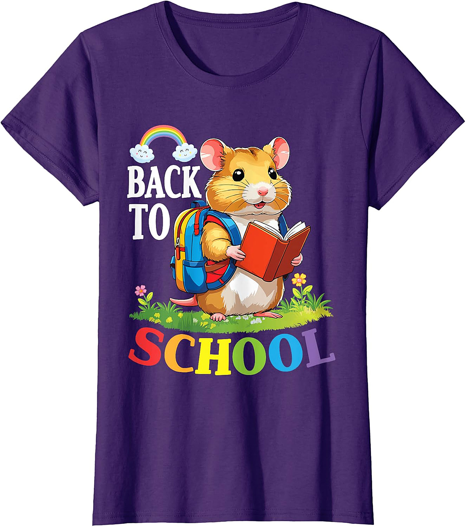 Back to School Hamster T-Shirt | Cute Animal Tee