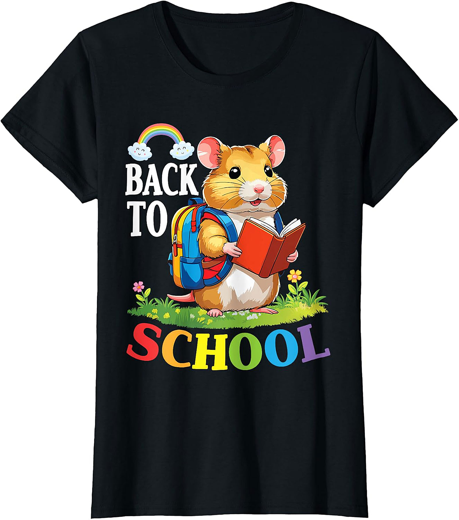 Back to School Hamster T-Shirt | Cute Animal Tee