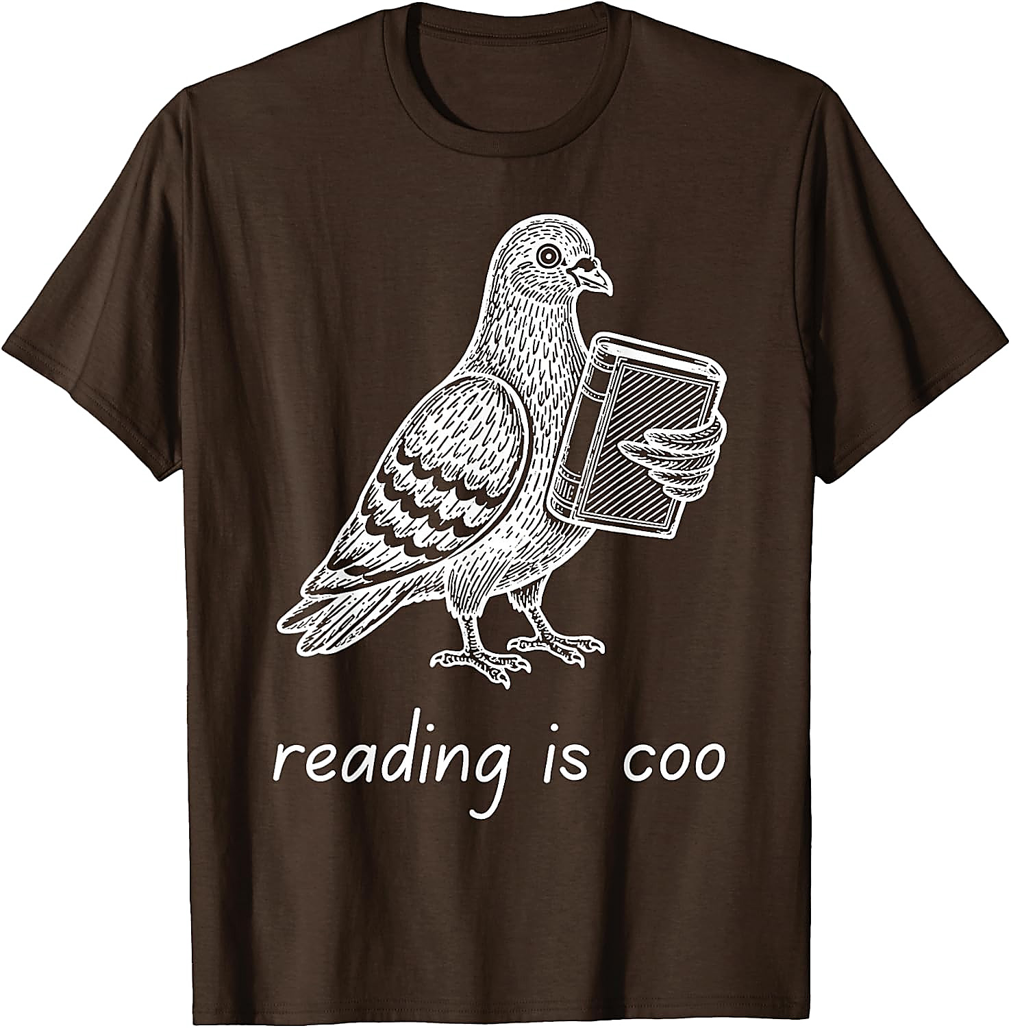 Reading is Coo Pigeon T-Shirt | Funny Book Lover Gift Tee