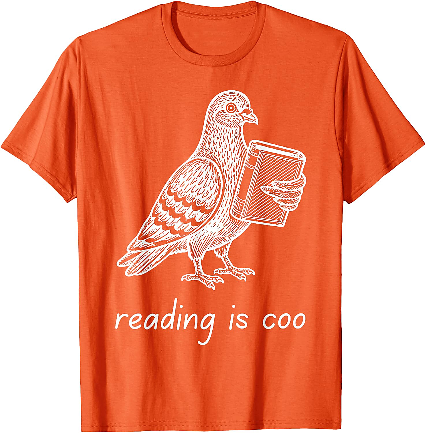 Reading is Coo Pigeon T-Shirt | Funny Book Lover Gift Tee