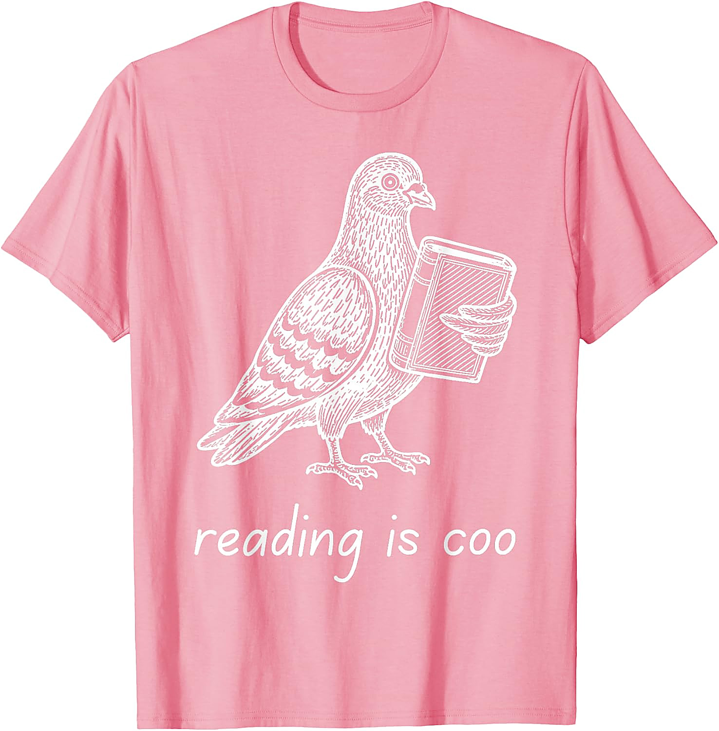 Reading is Coo Pigeon T-Shirt | Funny Book Lover Gift Tee