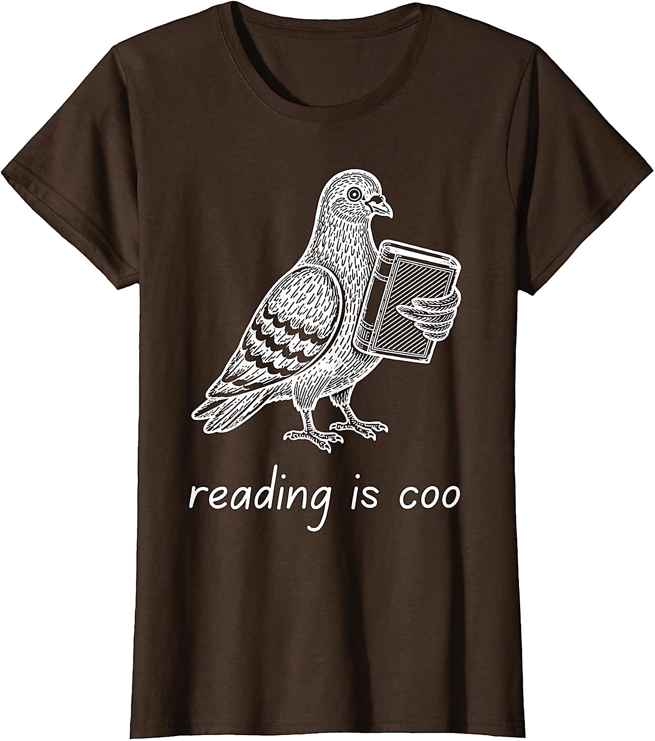 Reading is Coo Pigeon T-Shirt | Funny Book Lover Gift Tee