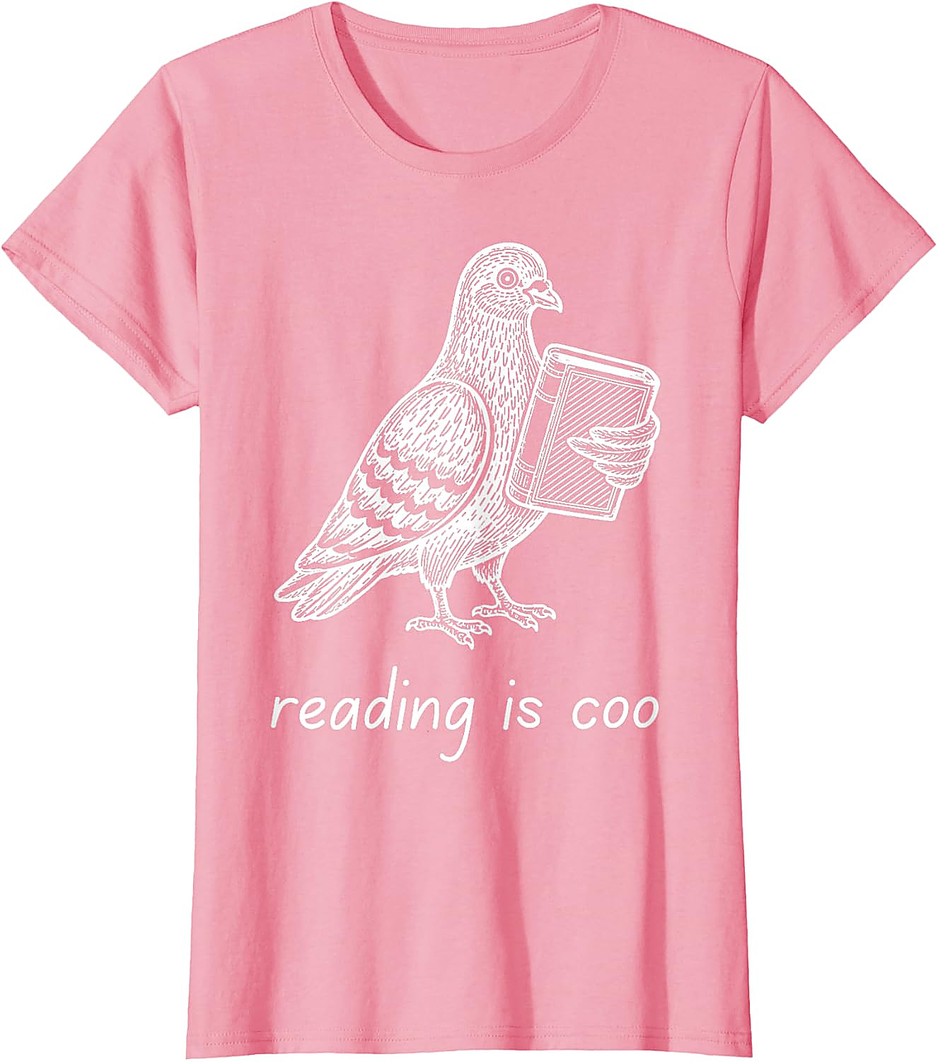 Reading is Coo Pigeon T-Shirt | Funny Book Lover Gift Tee