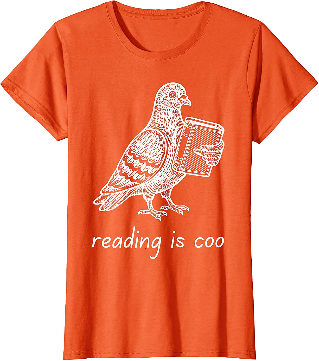 Reading is Coo Pigeon T-Shirt | Funny Book Lover Gift Tee