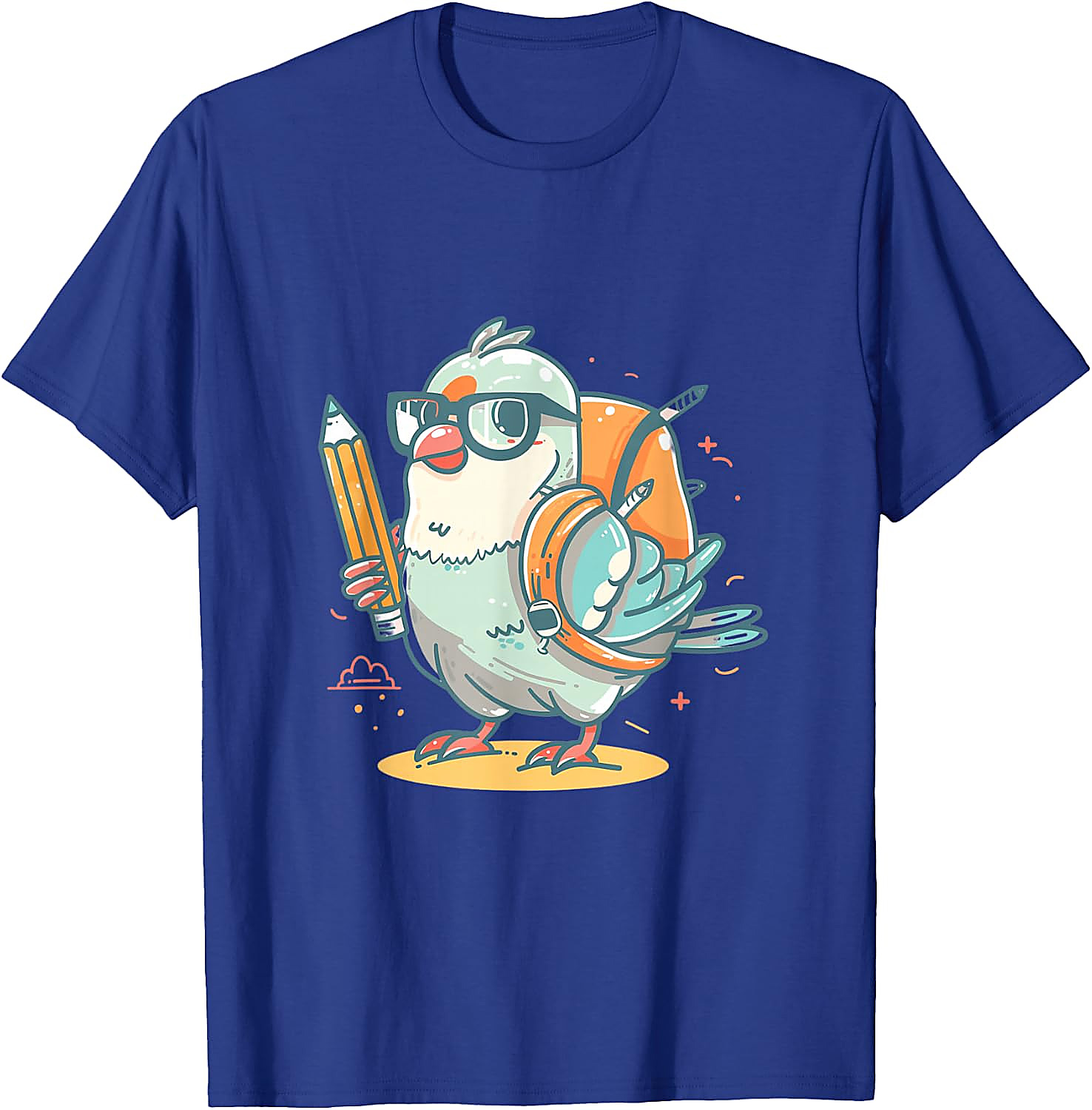 Pigeon Back To School T-Shirt | Funny Bird Graphic Tee