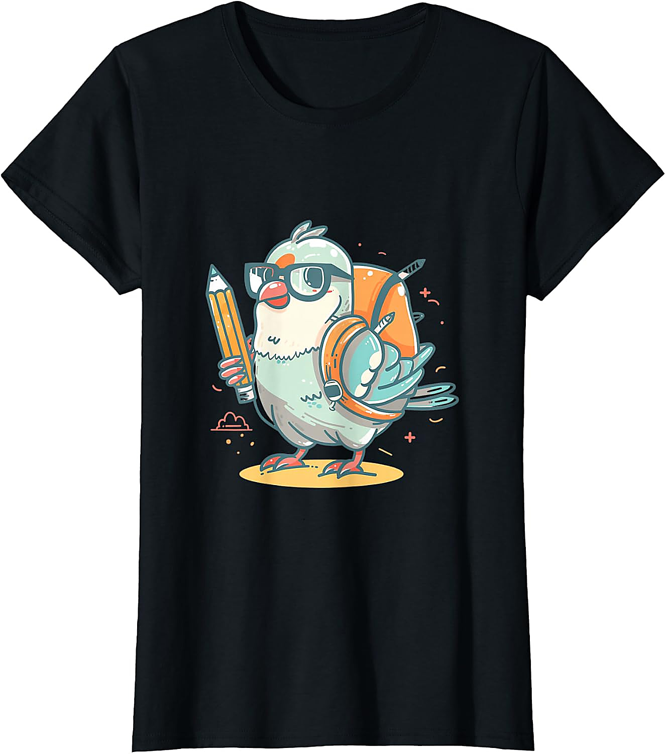 Pigeon Back To School T-Shirt | Funny Bird Graphic Tee