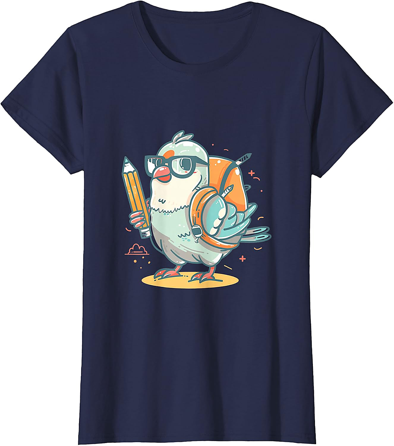 Pigeon Back To School T-Shirt | Funny Bird Graphic Tee
