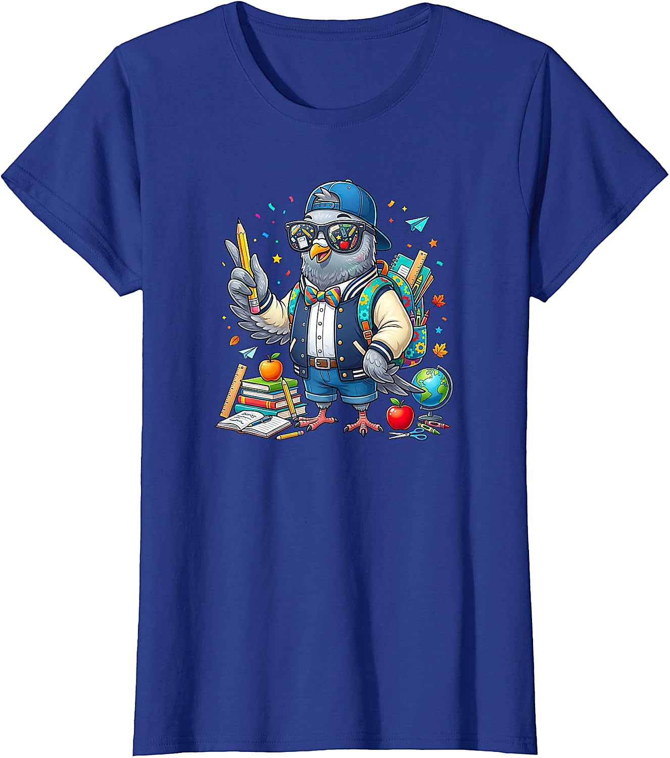 Funny Pigeon Back to School T-Shirt for Men Women Kids