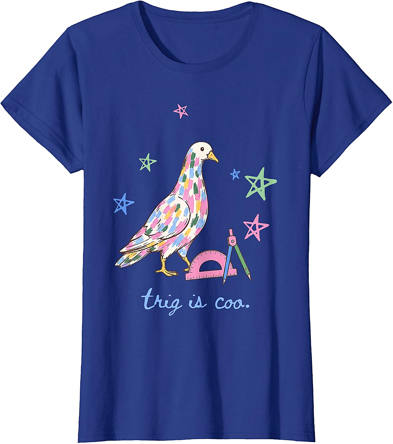 Funny Pigeon Math Teacher T-Shirt | Trig is Coo Tee