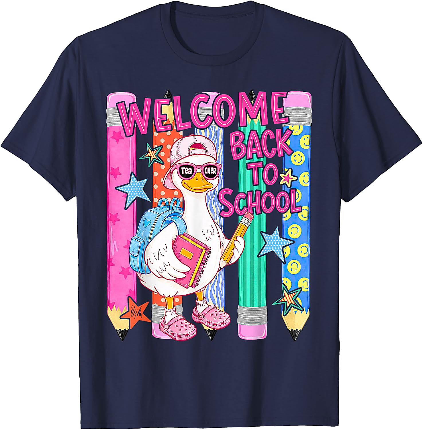 Cute Goose Back to School T-Shirt | First Day of School Tee