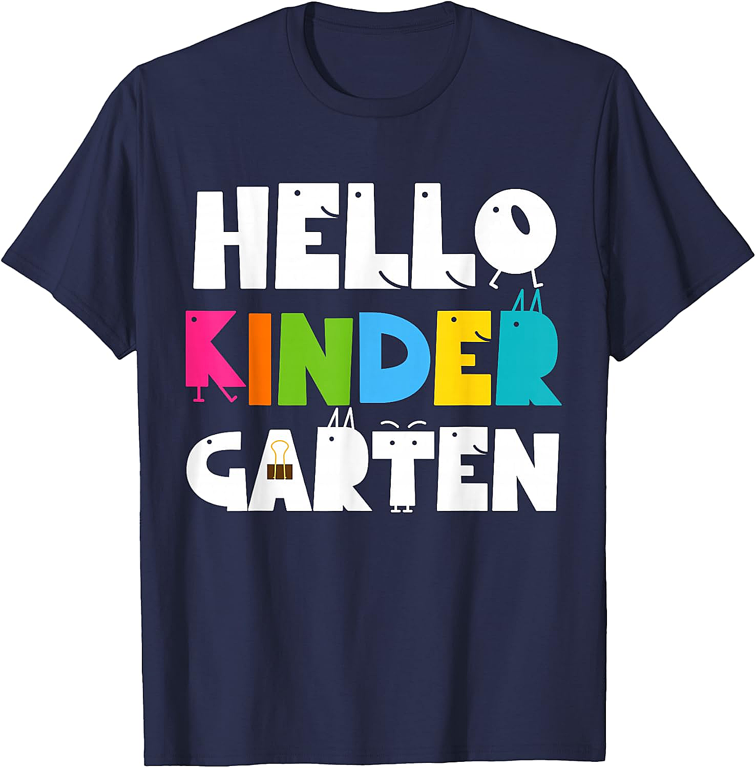 Hello Kindergarten Team Kinder Back to School Teacher Kids T-Shirt