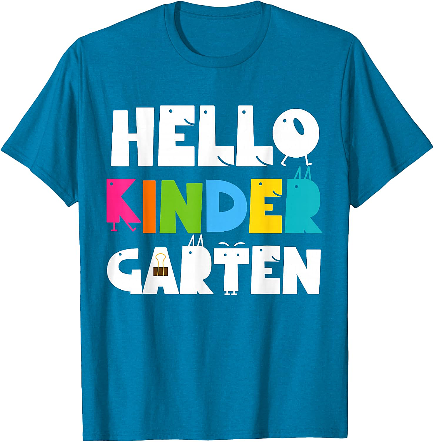 Hello Kindergarten Team Kinder Back to School Teacher Kids T-Shirt