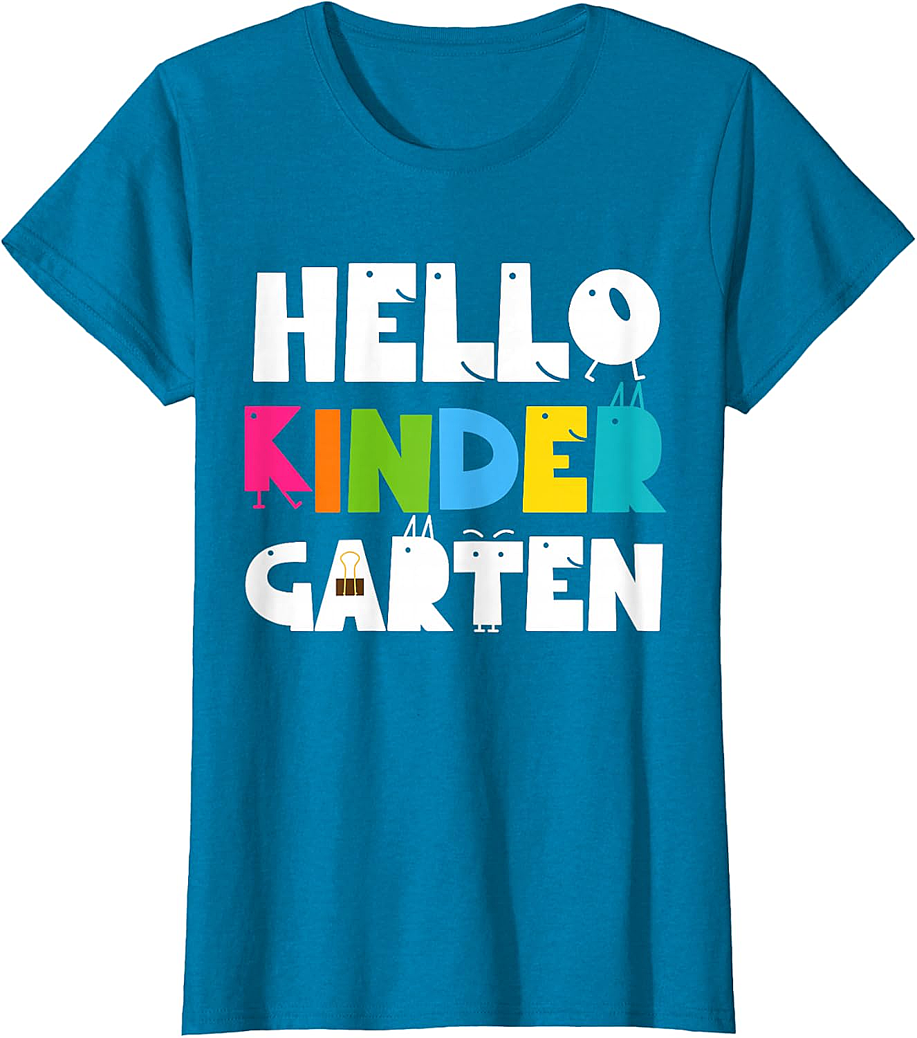Hello Kindergarten Team Kinder Back to School Teacher Kids T-Shirt