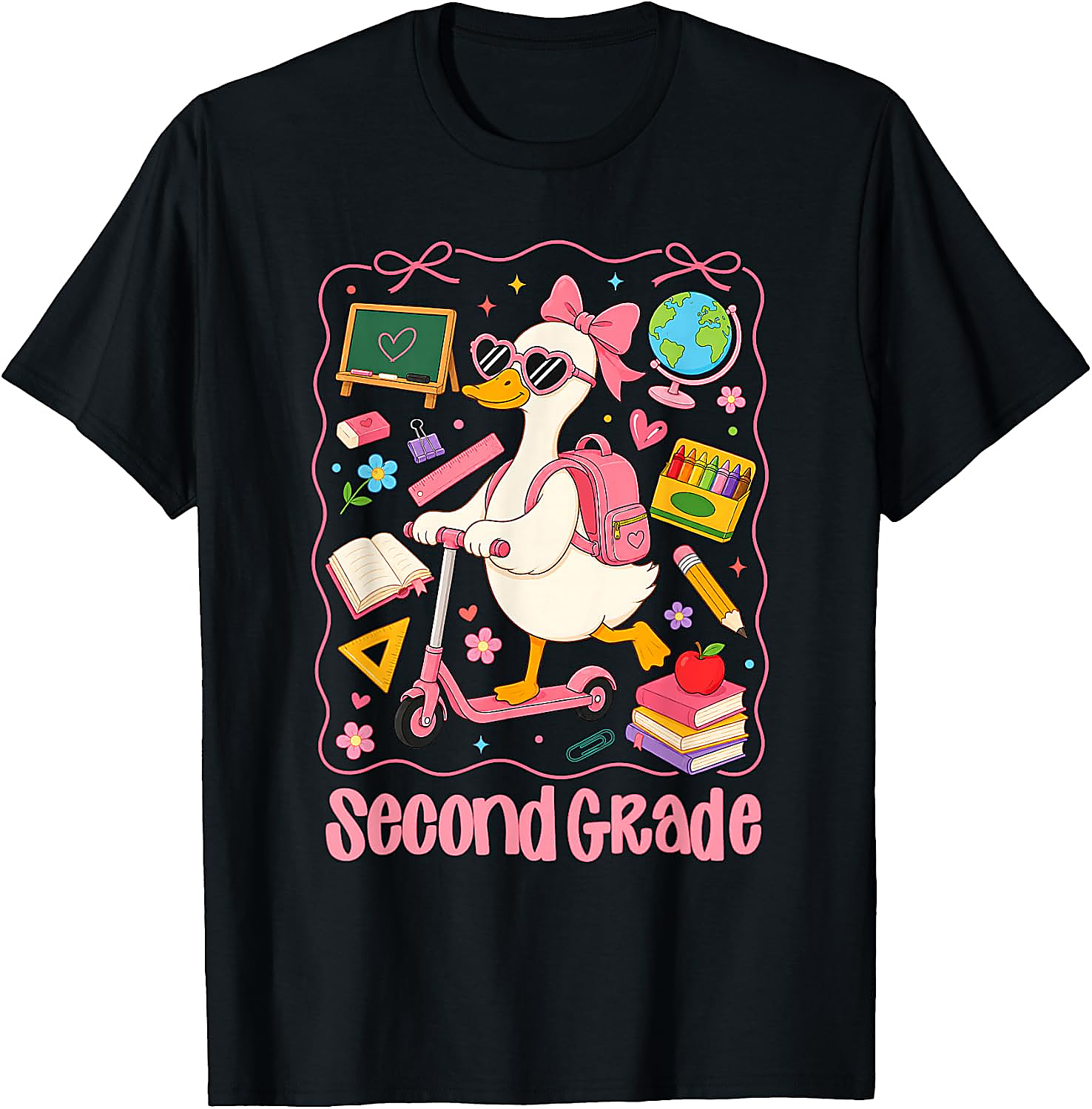 2nd Grade Goose T-Shirt | Back to School Girl Tee