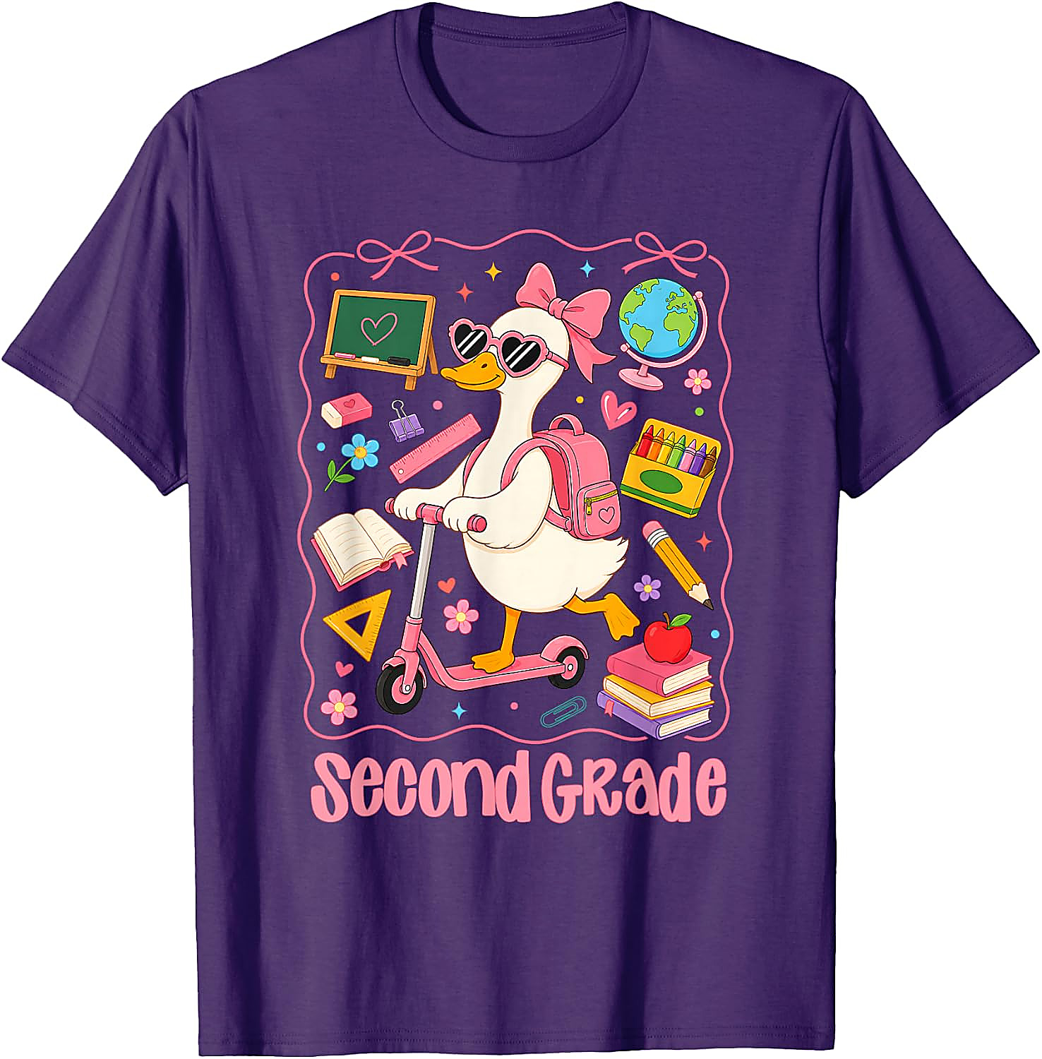 2nd Grade Goose T-Shirt | Back to School Girl Tee