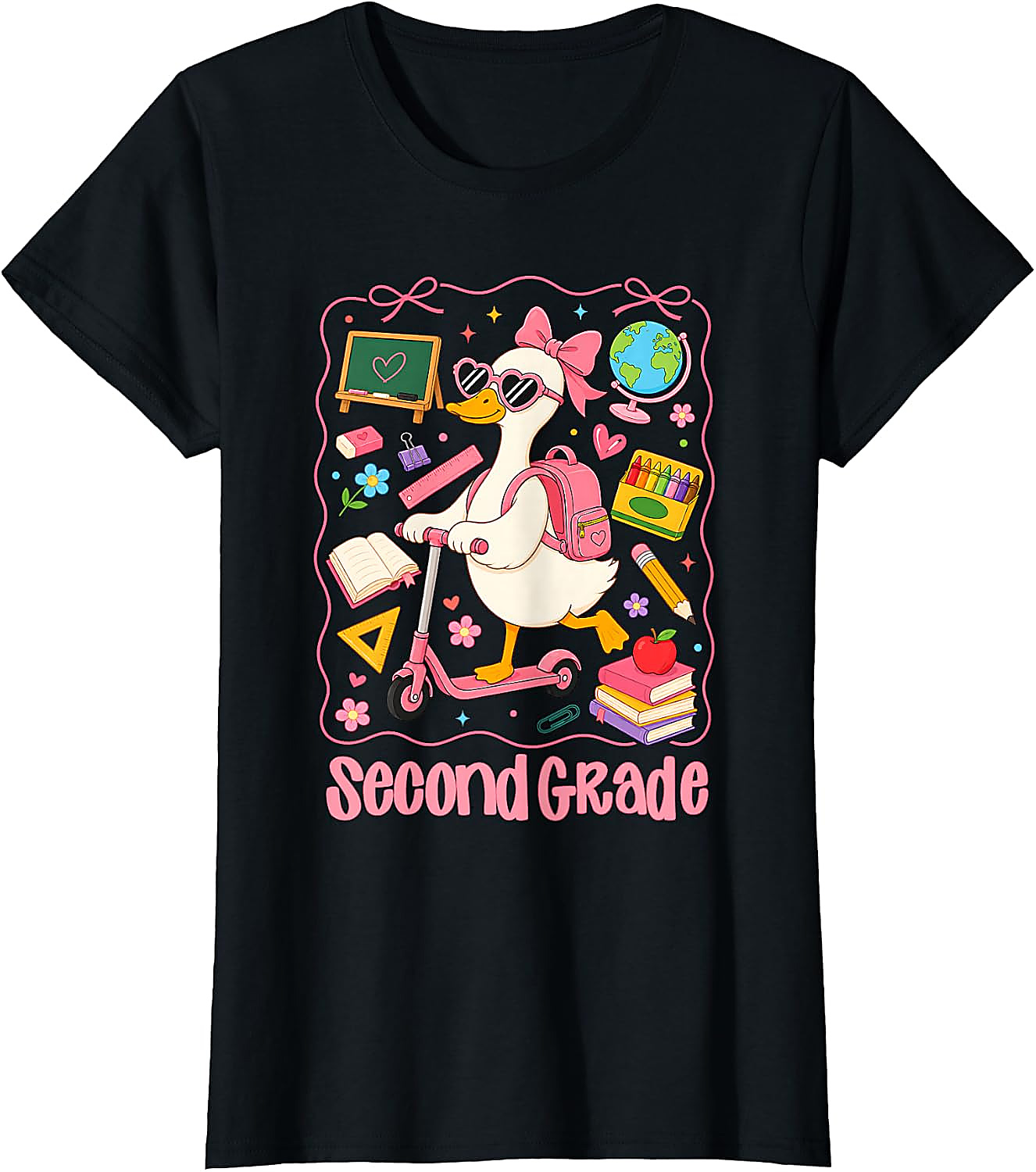 2nd Grade Goose T-Shirt | Back to School Girl Tee
