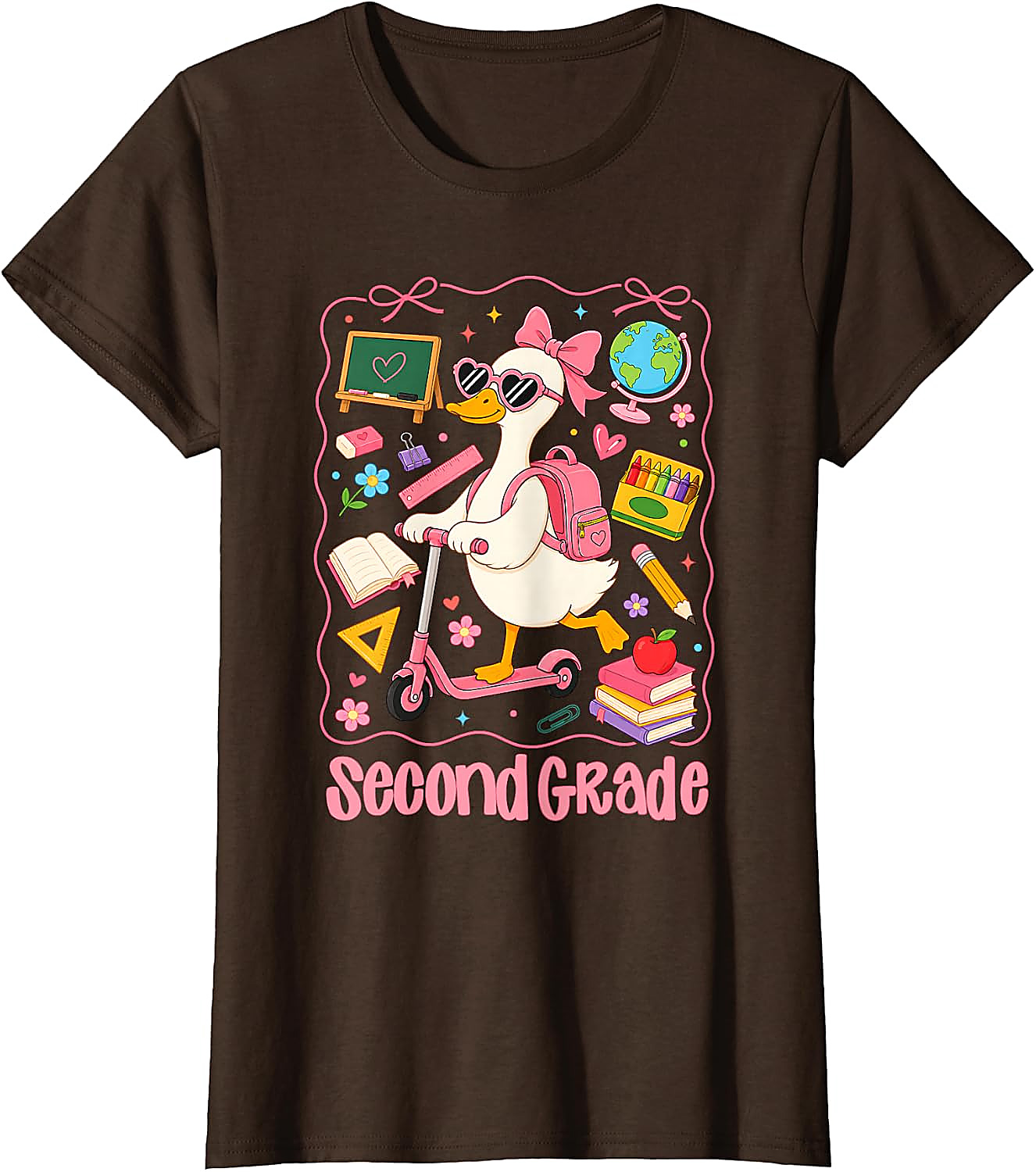 2nd Grade Goose T-Shirt | Back to School Girl Tee