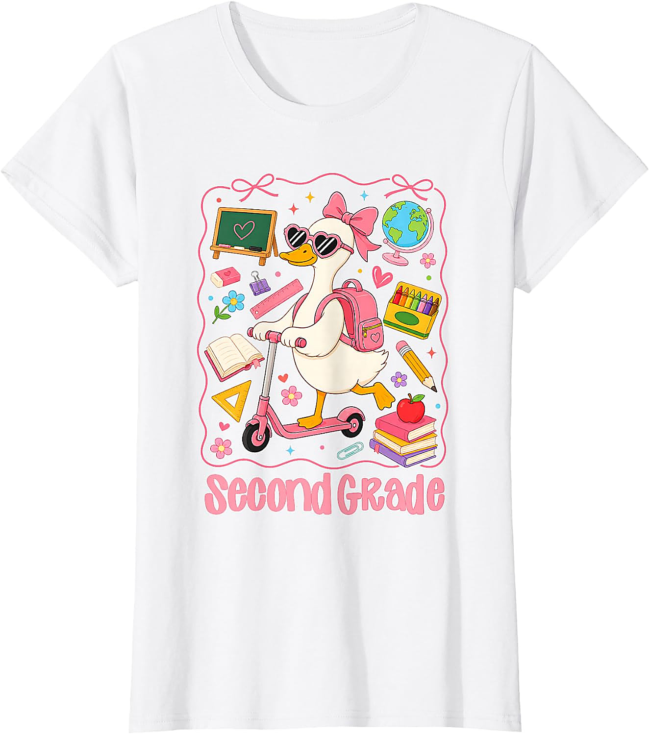 2nd Grade Goose T-Shirt | Back to School Girl Tee