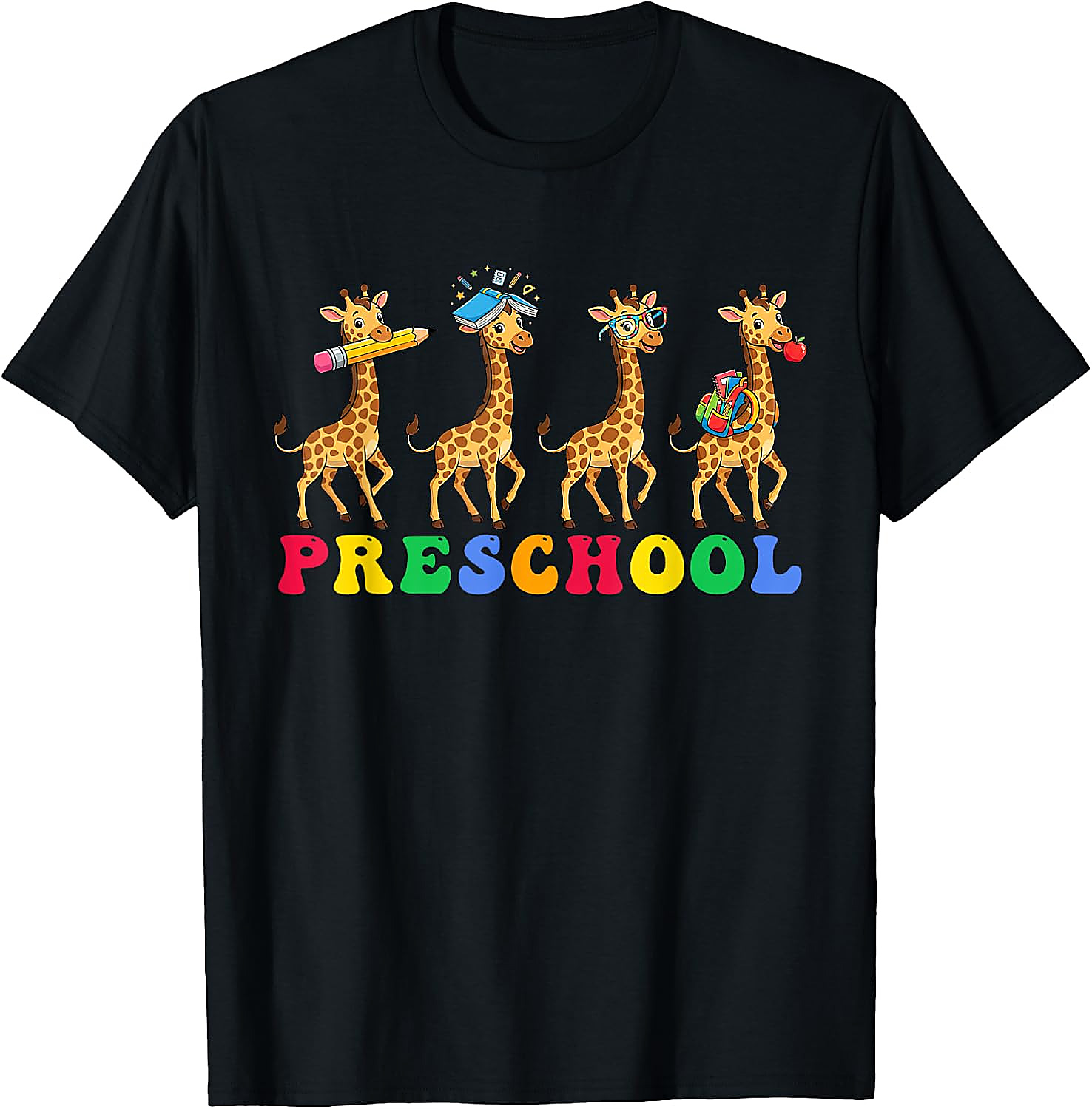 Preschool Giraffe T-Shirt | Back to School Teacher Tee