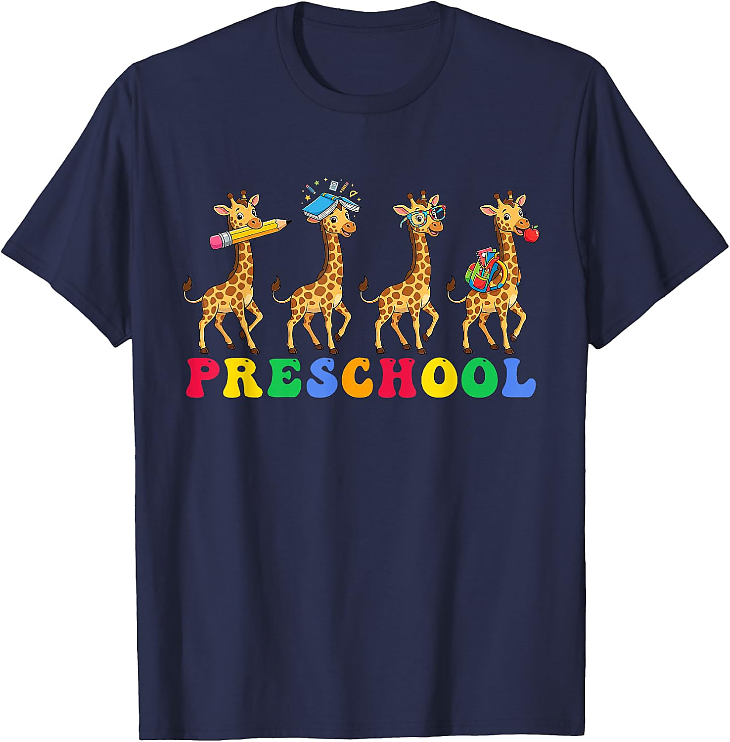 Preschool Giraffe T-Shirt | Back to School Teacher Tee