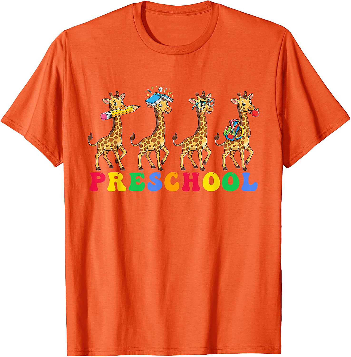 Preschool Giraffe T-Shirt | Back to School Teacher Tee