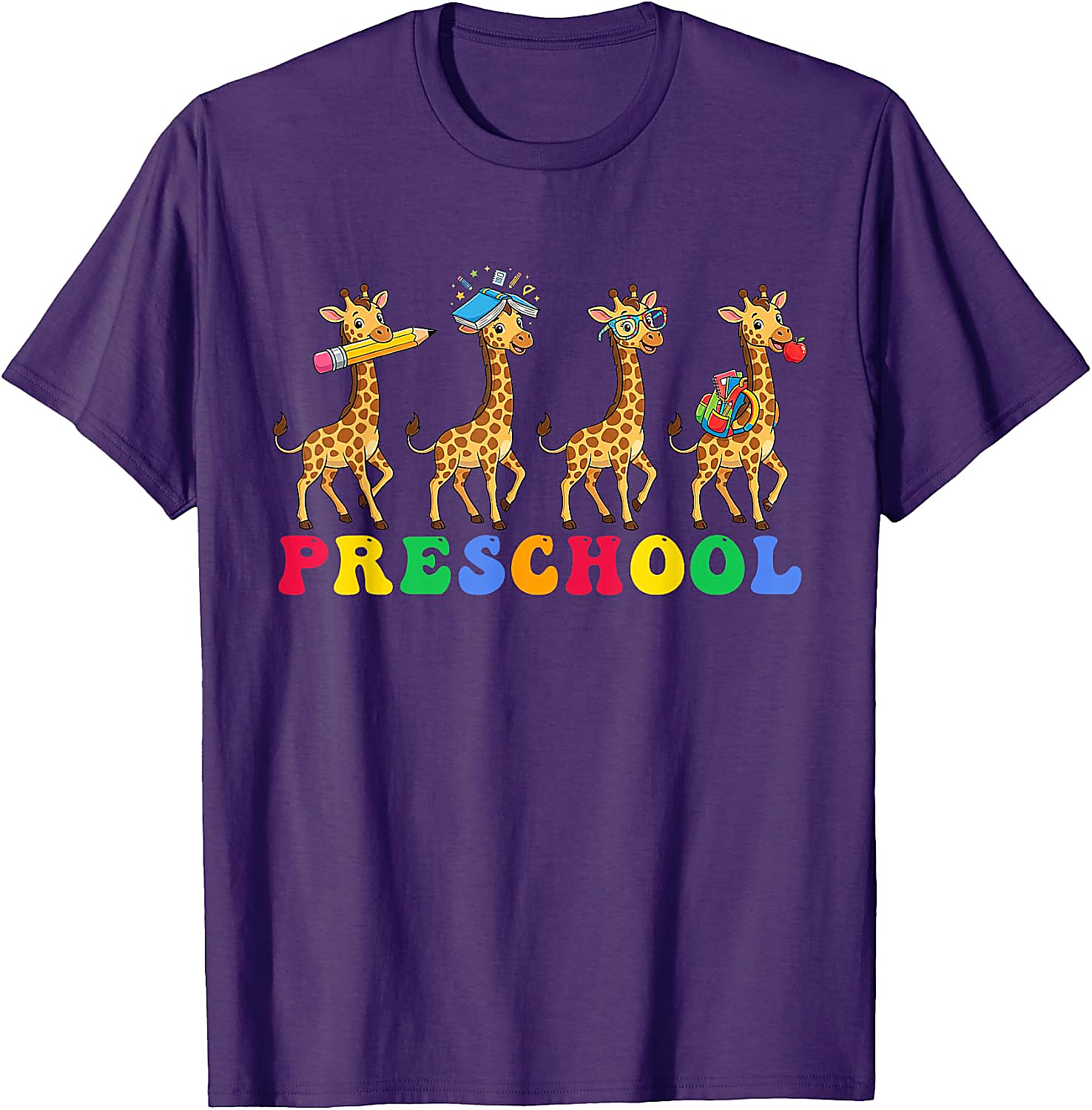 Preschool Giraffe T-Shirt | Back to School Teacher Tee