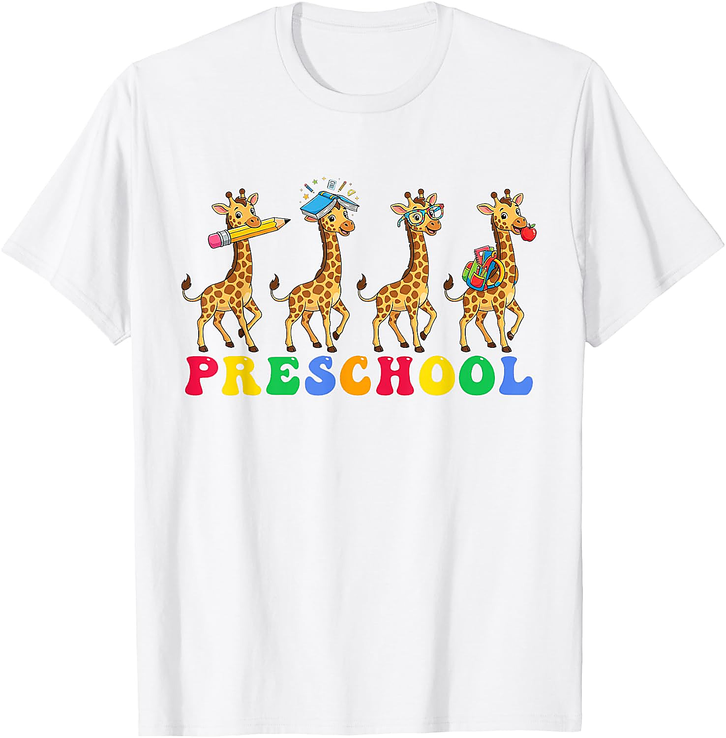 Preschool Giraffe T-Shirt | Back to School Teacher Tee