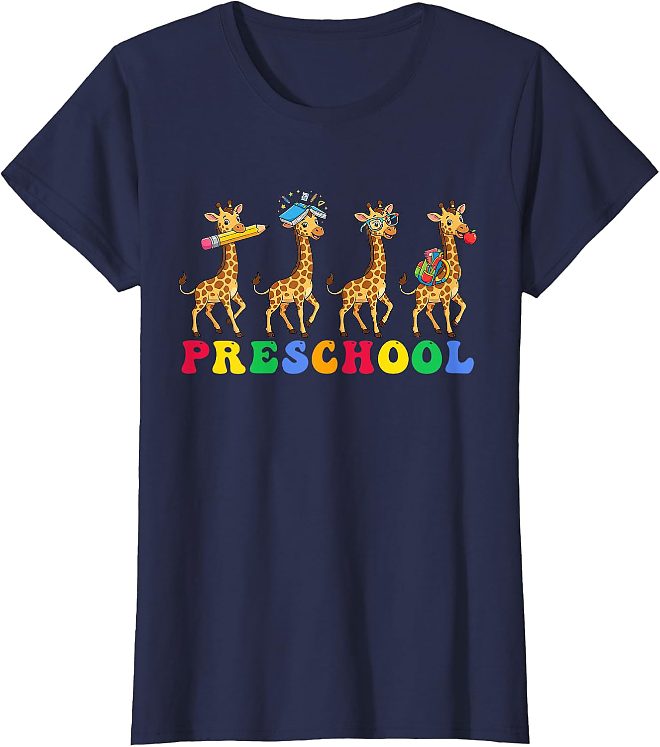Preschool Giraffe T-Shirt | Back to School Teacher Tee