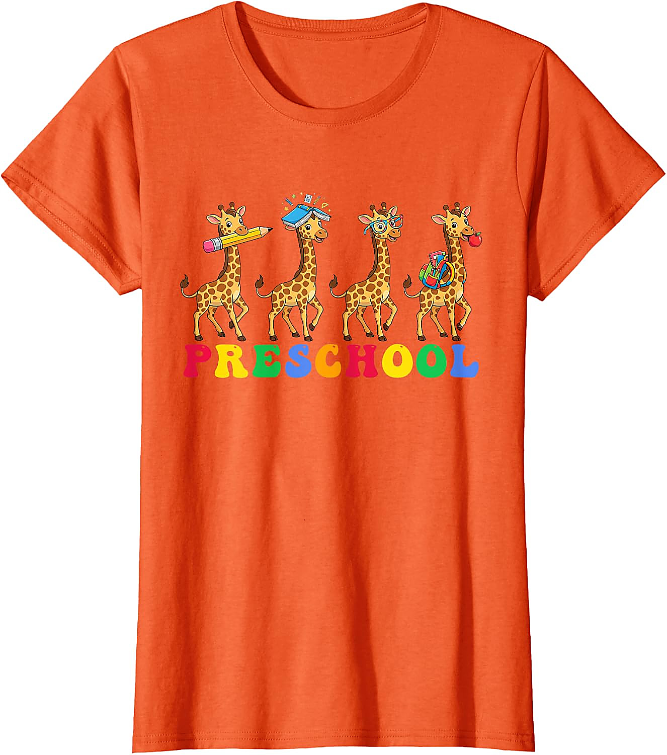 Preschool Giraffe T-Shirt | Back to School Teacher Tee