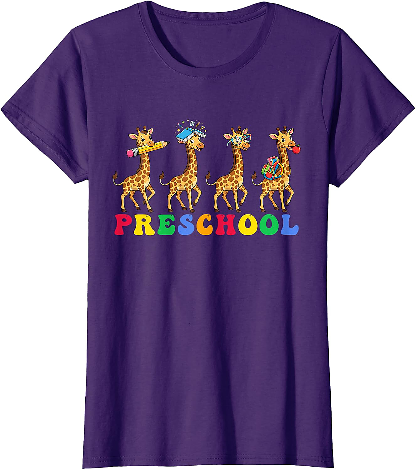 Preschool Giraffe T-Shirt | Back to School Teacher Tee