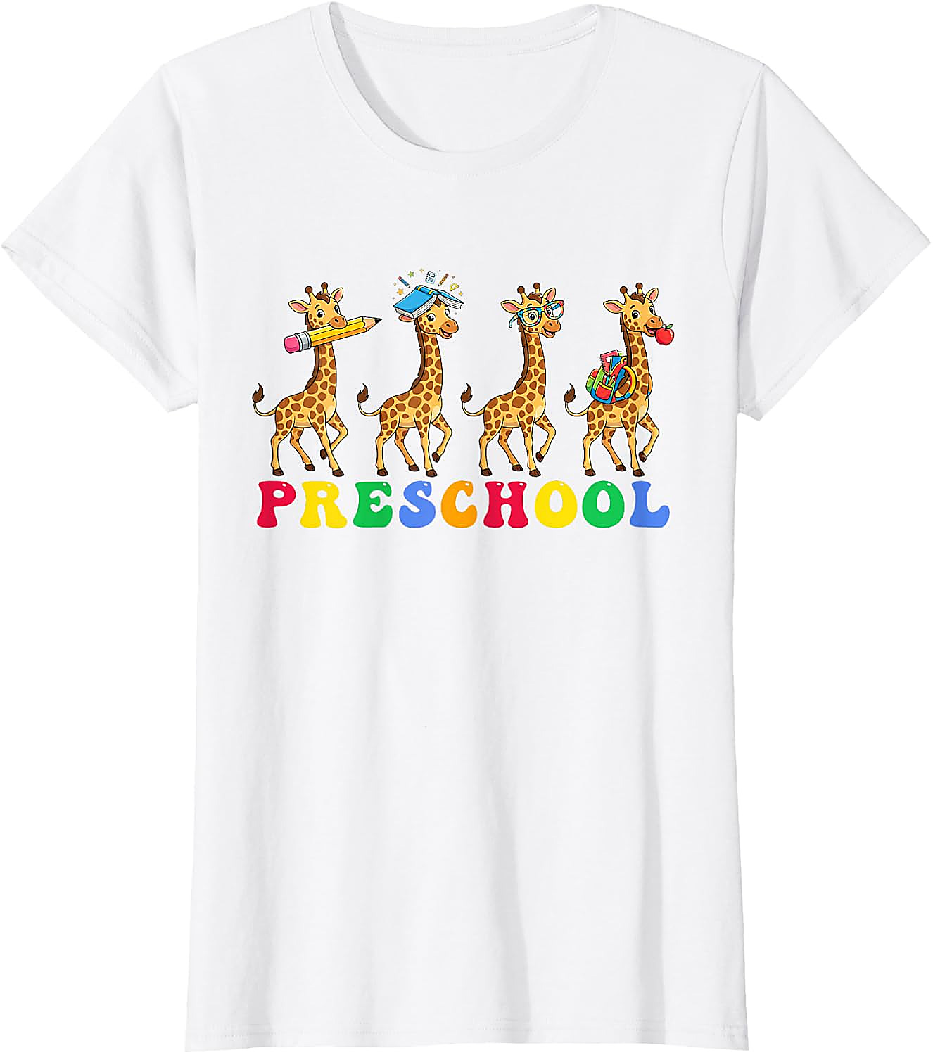 Preschool Giraffe T-Shirt | Back to School Teacher Tee