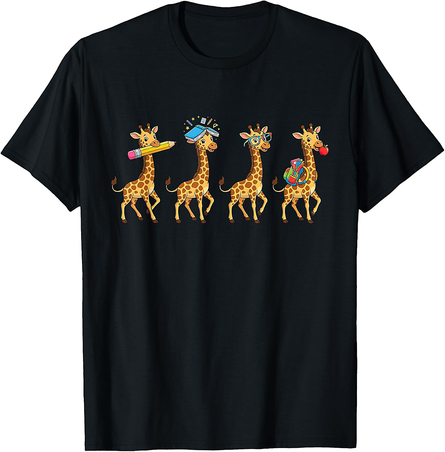 Funny Giraffe Back to School T-Shirt | Teacher Student Tee