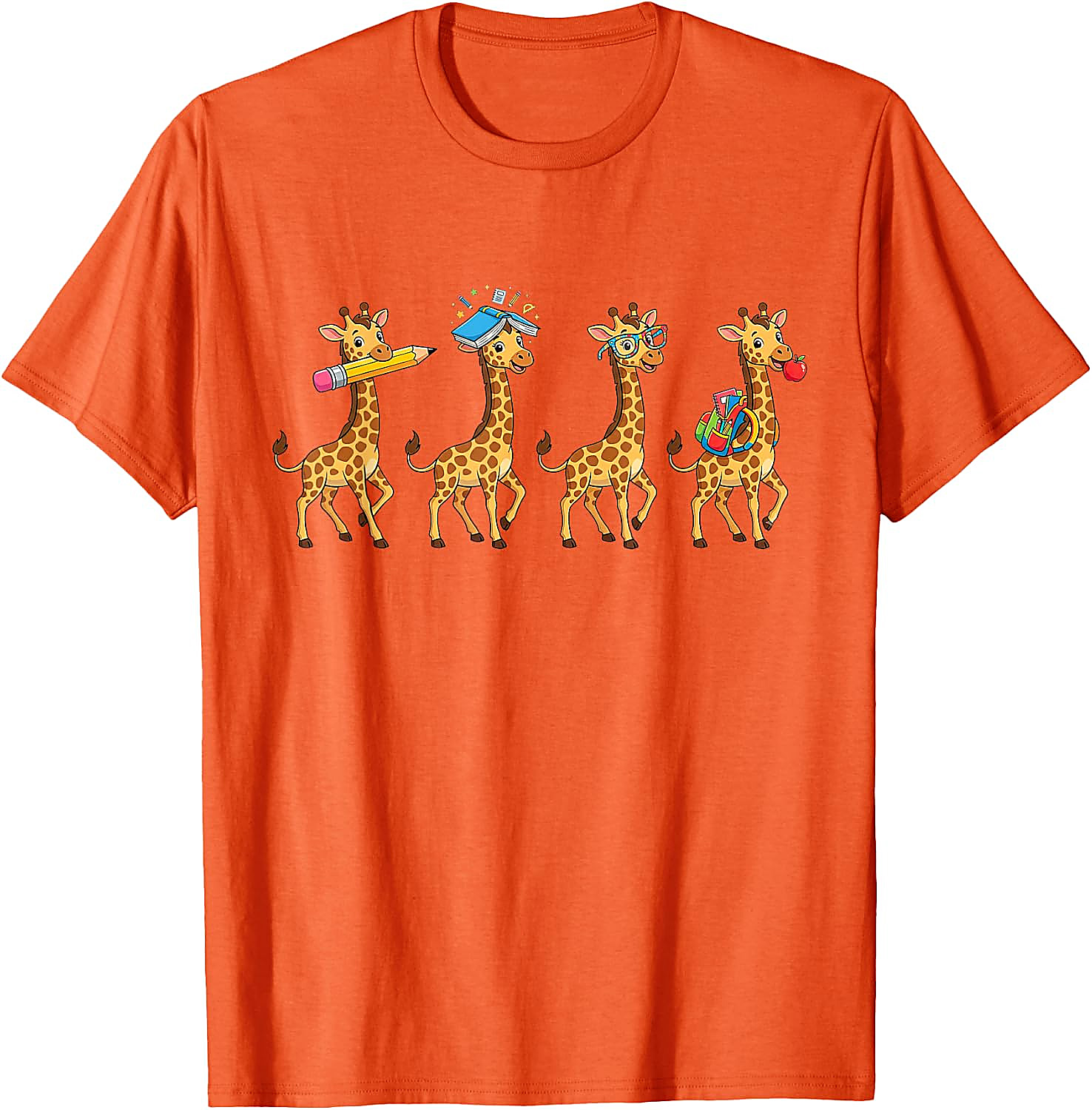 Funny Giraffe Back to School T-Shirt | Teacher Student Tee