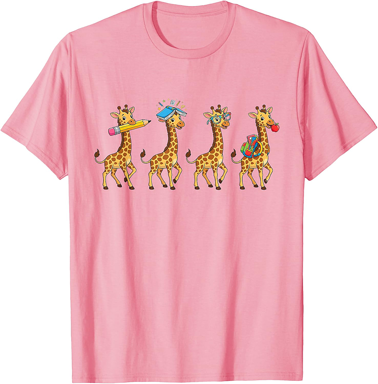 Funny Giraffe Back to School T-Shirt | Teacher Student Tee