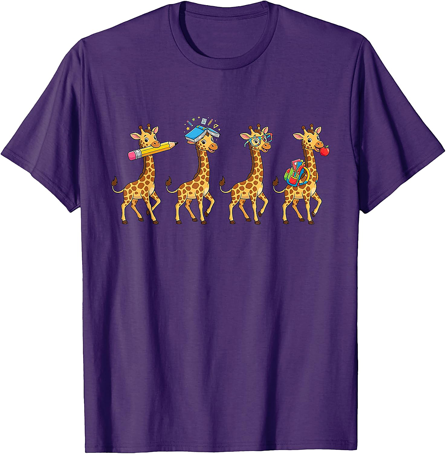 Funny Giraffe Back to School T-Shirt | Teacher Student Tee