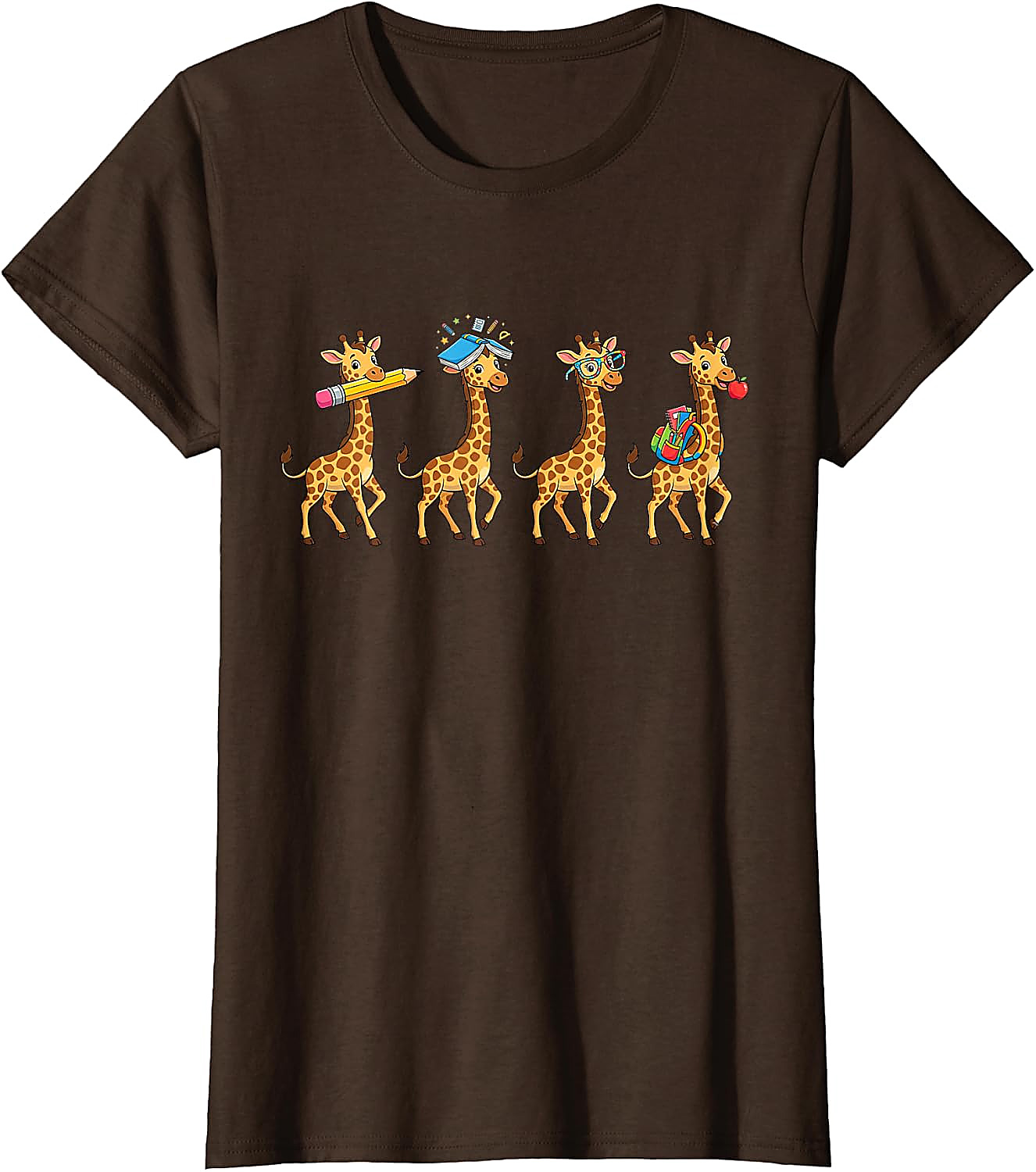 Funny Giraffe Back to School T-Shirt | Teacher Student Tee