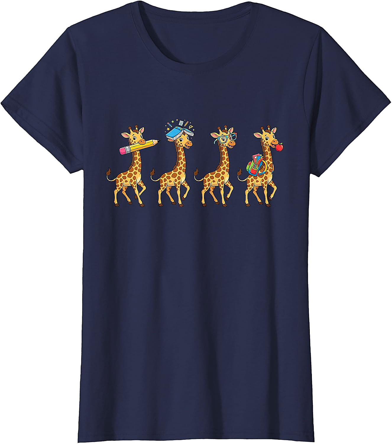 Funny Giraffe Back to School T-Shirt | Teacher Student Tee
