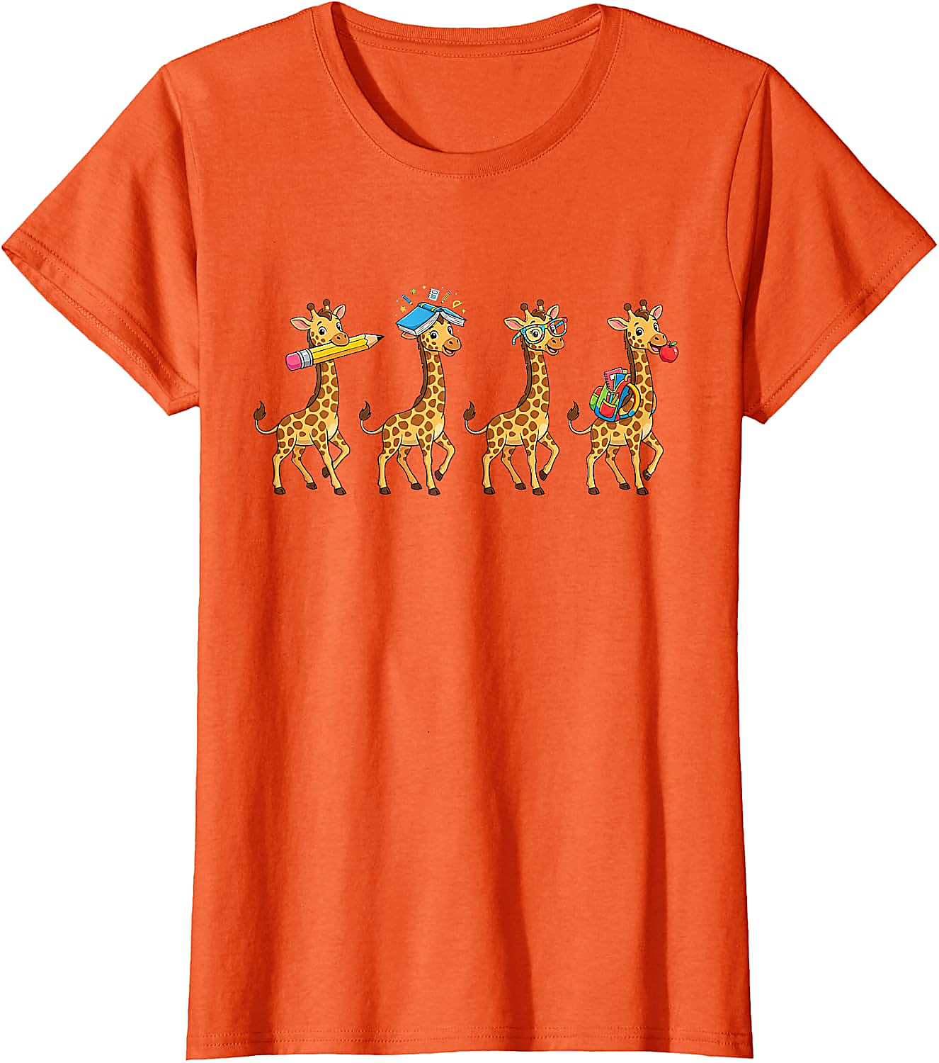 Funny Giraffe Back to School T-Shirt | Teacher Student Tee