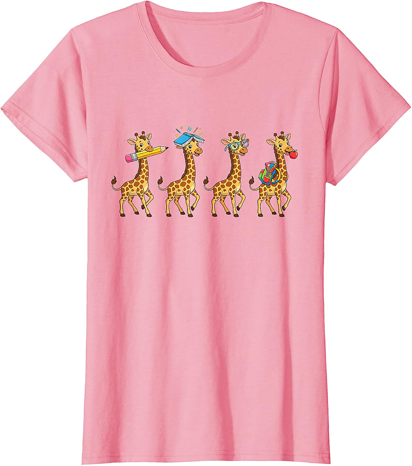 Funny Giraffe Back to School T-Shirt | Teacher Student Tee