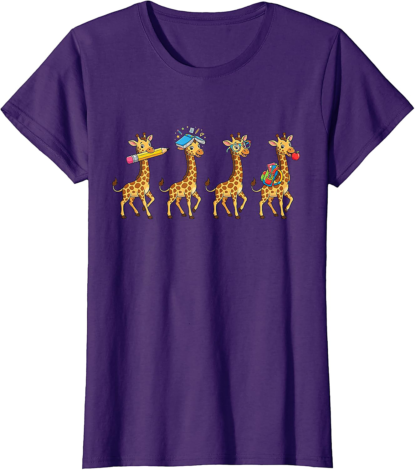 Funny Giraffe Back to School T-Shirt | Teacher Student Tee