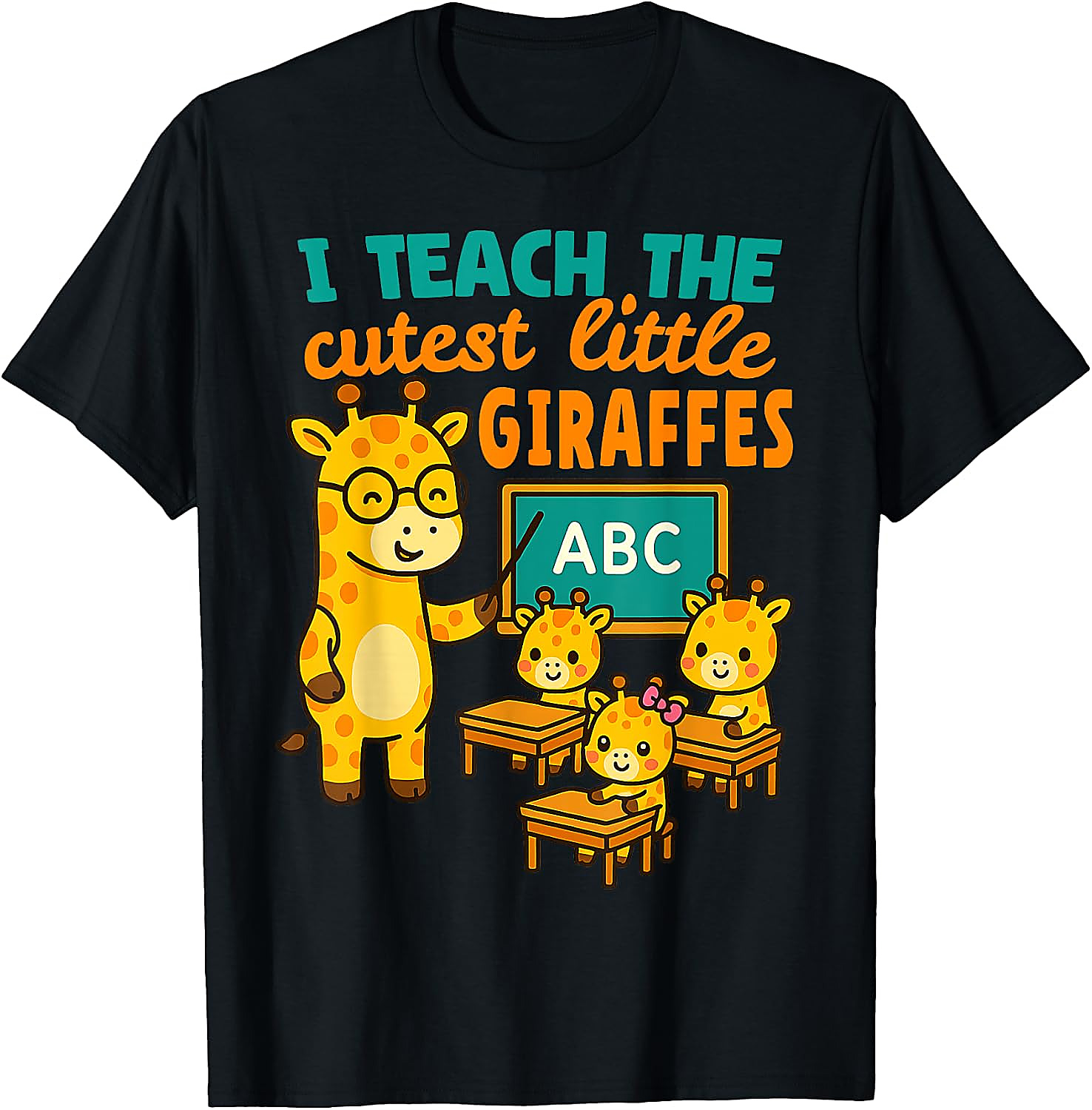 Cutest Giraffes Teacher T-Shirt | Back to School Gift Tee