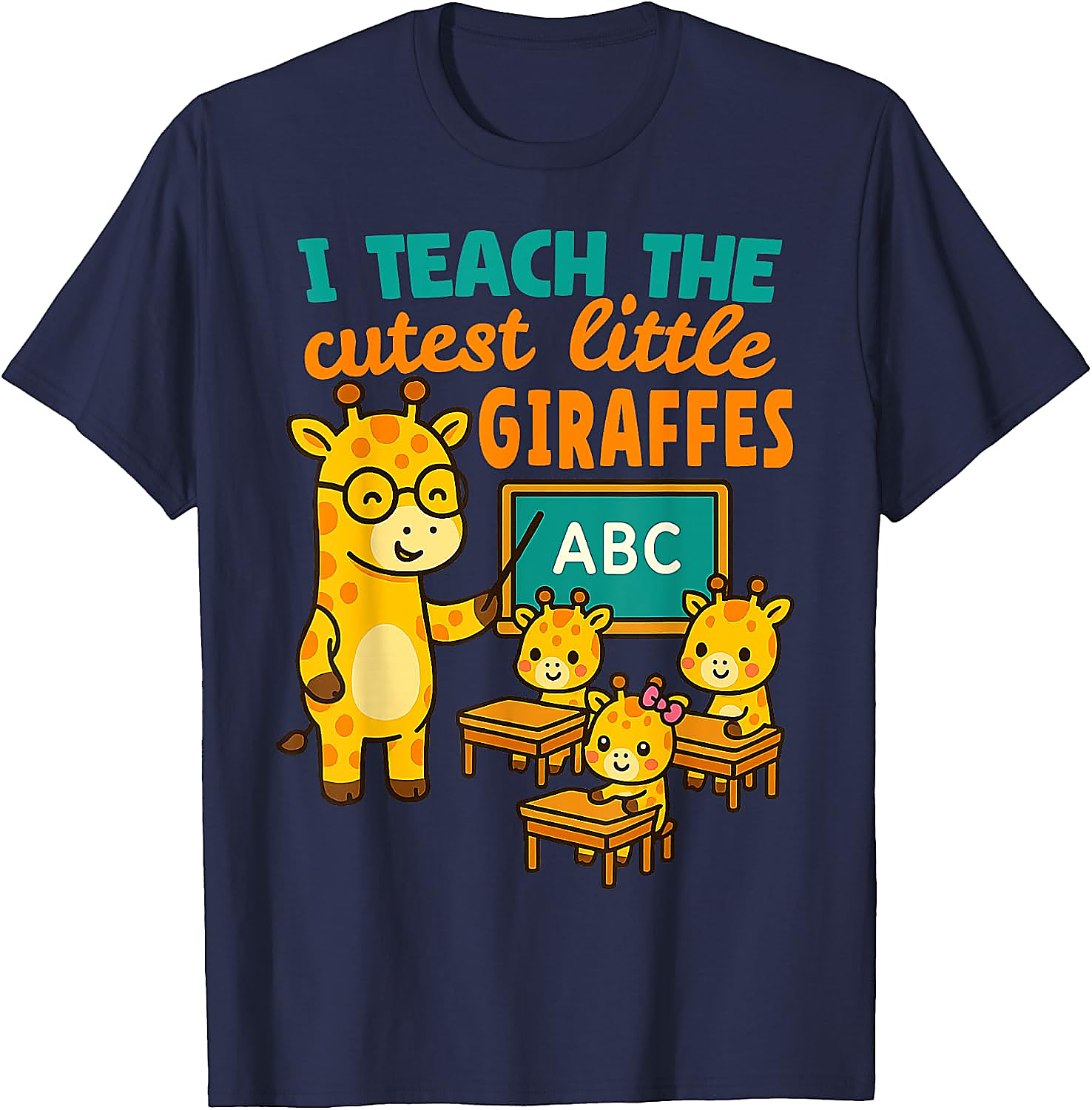 Cutest Giraffes Teacher T-Shirt | Back to School Gift Tee