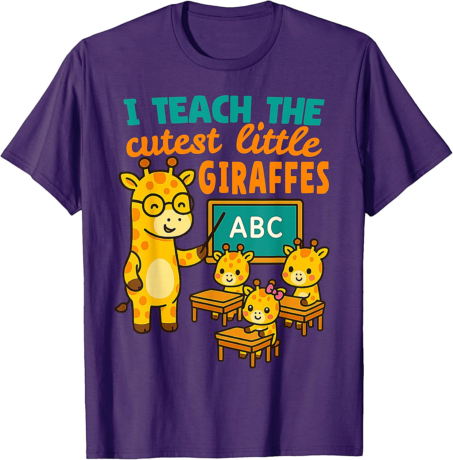 Cutest Giraffes Teacher T-Shirt | Back to School Gift Tee
