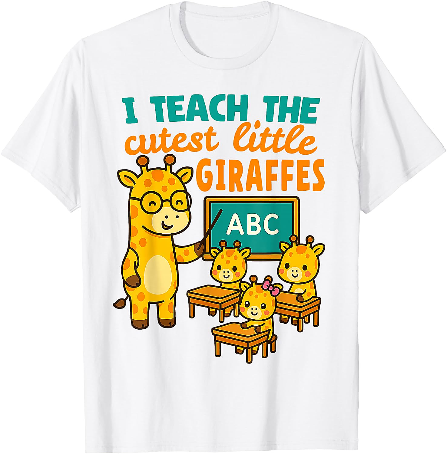 Cutest Giraffes Teacher T-Shirt | Back to School Gift Tee