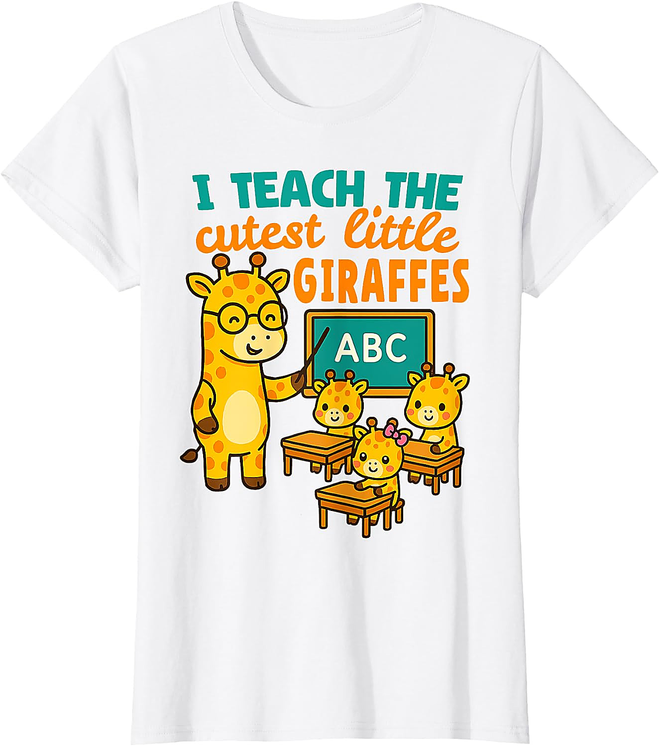 Cutest Giraffes Teacher T-Shirt | Back to School Gift Tee