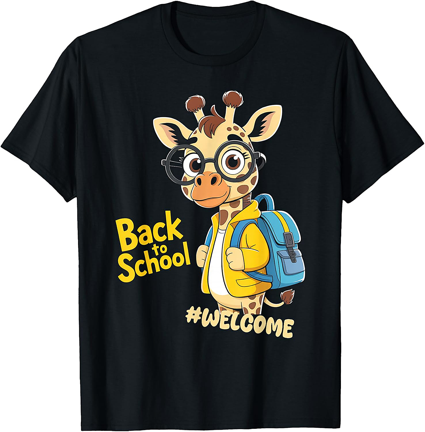 Back to School Giraffe T-Shirt | Funny Student Graphic Tee