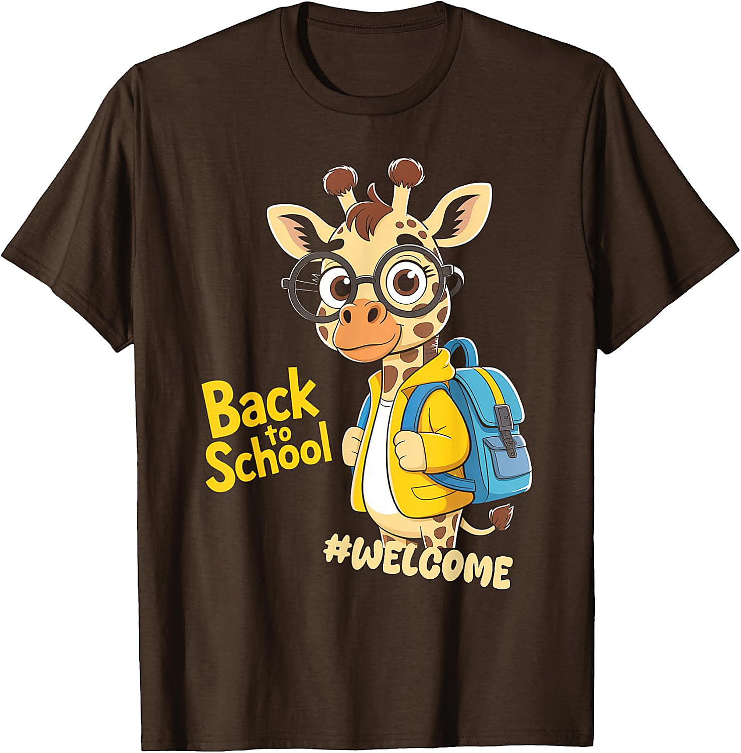 Back to School Giraffe T-Shirt | Funny Student Graphic Tee