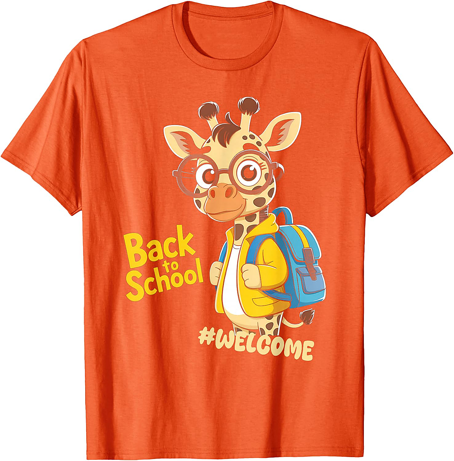 Back to School Giraffe T-Shirt | Funny Student Graphic Tee