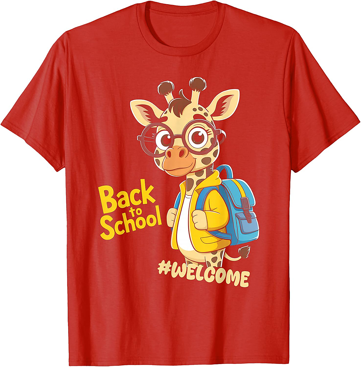 Back to School Giraffe T-Shirt | Funny Student Graphic Tee