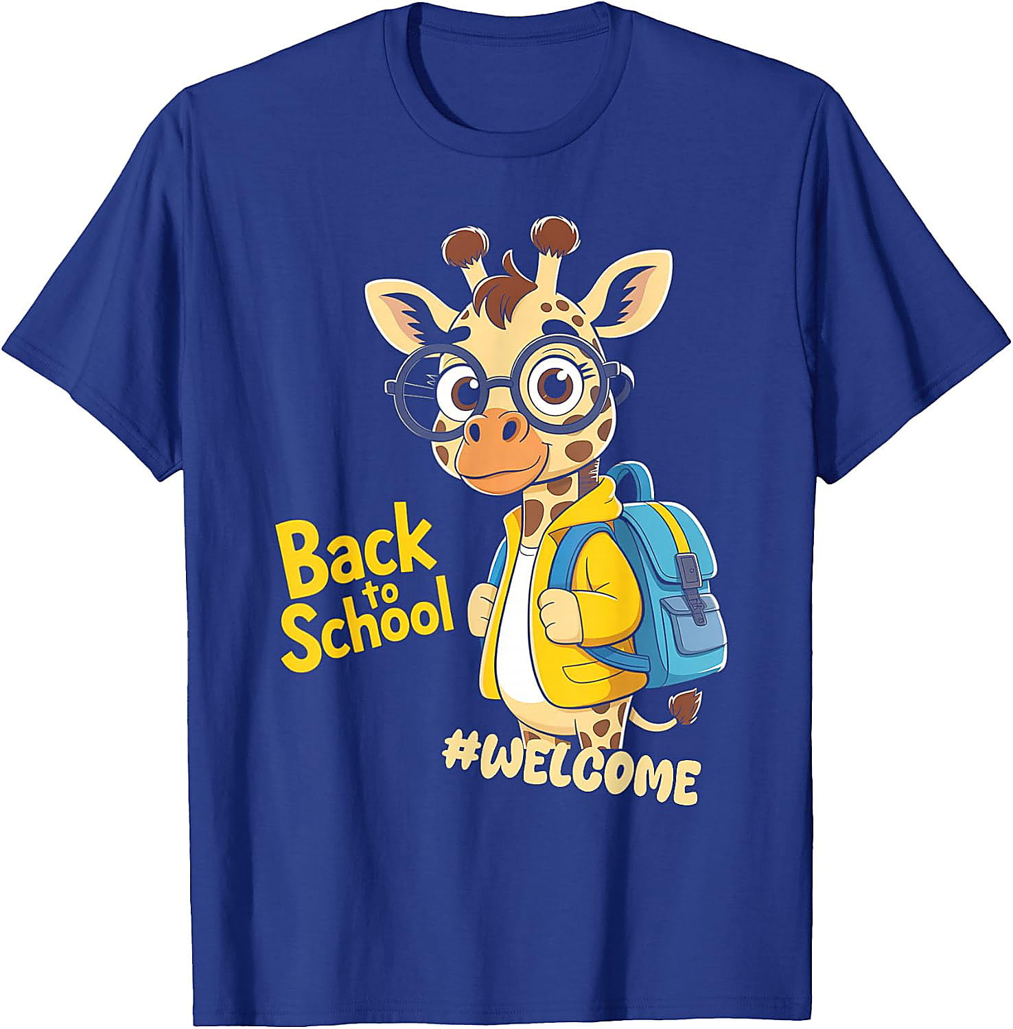 Back to School Giraffe T-Shirt | Funny Student Graphic Tee